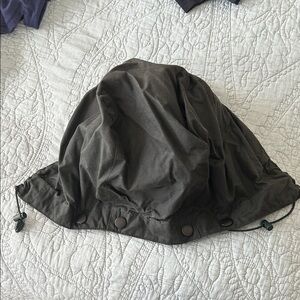 Barbour Sage waxed cotton detachable Jacket Hood